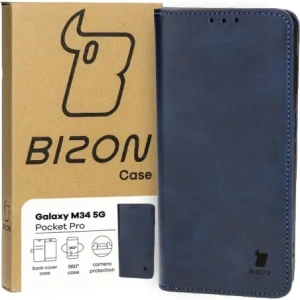 Kup Etui z klapką Bizon Case Pocket Pro do Samsung Galaxy M34 5G granatowe - BIZ3853 - {ean13} - Sklep Home Screen