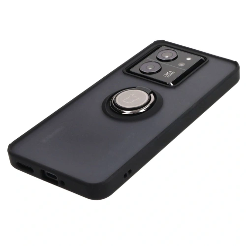 Kup Etui z uchwytem na palec Bizon Case Hybrid Ring do Xiaomi 13T Pro / 13T przydymione z czarną ramką - BIZ3854 - {ean13} - Sklep Home Screen