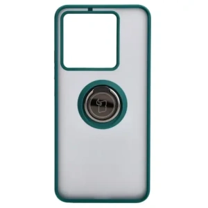Kup Etui z uchwytem na palec Bizon Case Hybrid Ring do Xiaomi 13T Pro / 13T przydymione z ciemnozieloną ramką - BIZ3855 - {ean13} - Sklep Home Screen