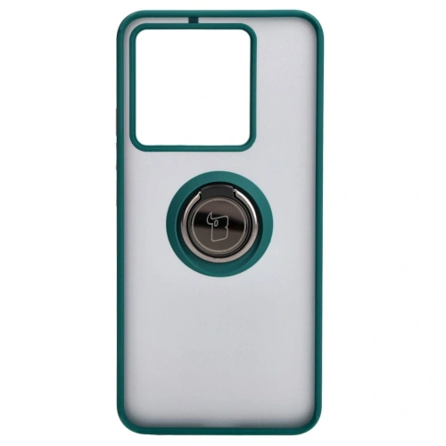 Kup Etui z uchwytem na palec Bizon Case Hybrid Ring do Xiaomi 13T Pro / 13T przydymione z ciemnozieloną ramką - BIZ3855 - {ean13} - Sklep Home Screen