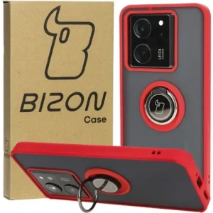 Kup Bizon Case Hybrid Gyűrű Xiaomi 13T Pro / 13T füstös piros kerettel - BIZ3857 - {ean13} - Sklep Home Screen