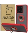 Kup Etui z uchwytem na palec Bizon Case Hybrid Ring do Xiaomi 13T Pro / 13T przydymione z czerwoną ramką - BIZ3857 - {ean13} - Sklep Home Screen