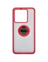 Kup Etui z uchwytem na palec Bizon Case Hybrid Ring do Xiaomi 13T Pro / 13T przydymione z czerwoną ramką - BIZ3857 - {ean13} - Sklep Home Screen