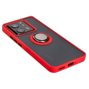 Kup Etui z uchwytem na palec Bizon Case Hybrid Ring do Xiaomi 13T Pro / 13T przydymione z czerwoną ramką - BIZ3857 - {ean13} - Sklep Home Screen