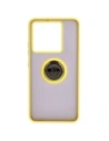 Kup Etui z uchwytem na palec Bizon Case Hybrid Ring do Xiaomi 13T Pro / 13T przydymione z żółtą ramką - BIZ3858 - {ean13} - Sklep Home Screen