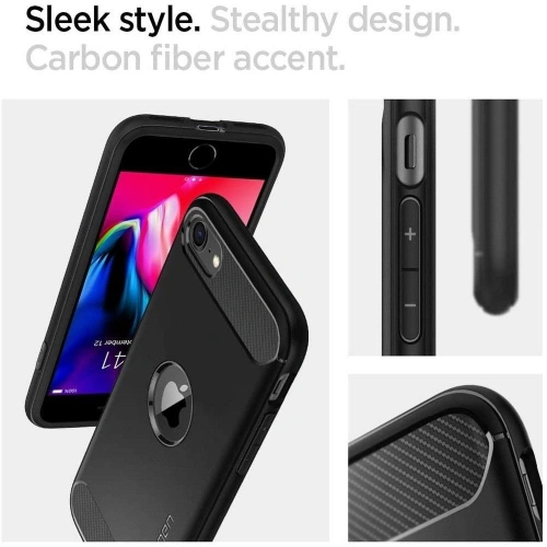 Kup Etui Spigen Rugged Armor Apple iPhone SE 2022/SE 2020 černé - SPN1074BLK - {ean13} - Sklep Home Screen