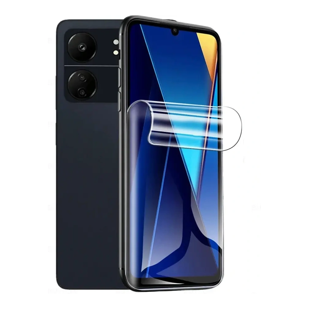 Folia hydrożelowa na ekran Bizon Glass Hydrogel Front do Redmi 13C/13C 5G/Poco C65 [2 PACK]