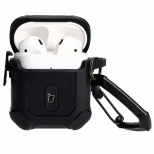 Kup Caz de protecție pentru căști Bizon Apple Airpods 1/2 negru - BIZ3874 - {ean13} - Sklep Home Screen