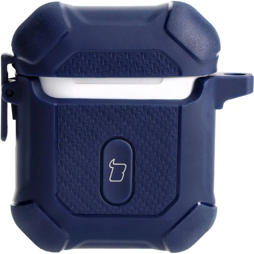 Kup Bizon Case Headphone Armor Apple Airpods 1/2 albastru marin - BIZ3875 - {ean13} - Sklep Home Screen
