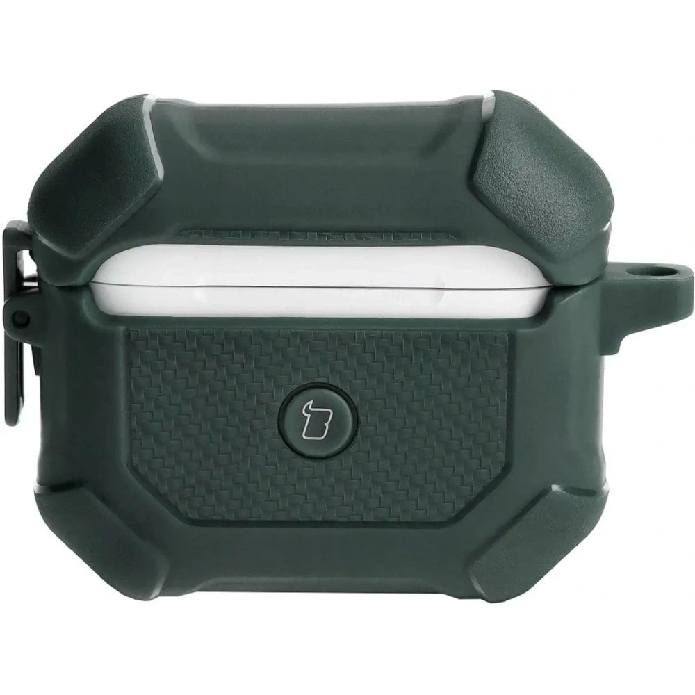 Etui Bizon Case Headphone Armor do Apple Airpods 3 ciemnozielone