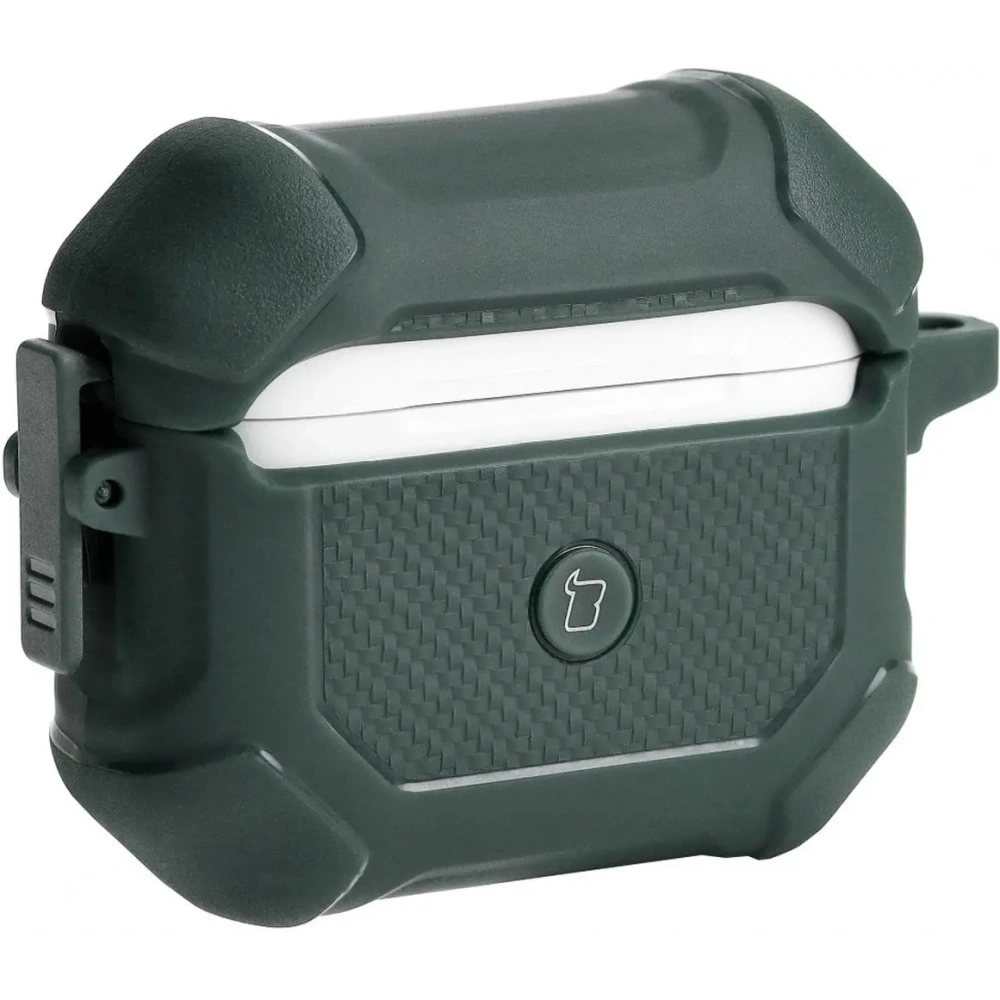 Etui Bizon Case Headphone Armor do Apple Airpods 3 ciemnozielone