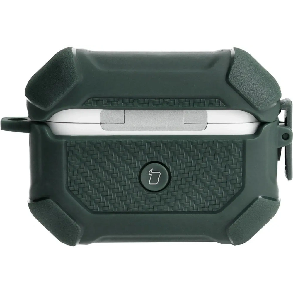 Etui Bizon Case Headphone Armor do Apple Airpods Pro 2 ciemnozielone
