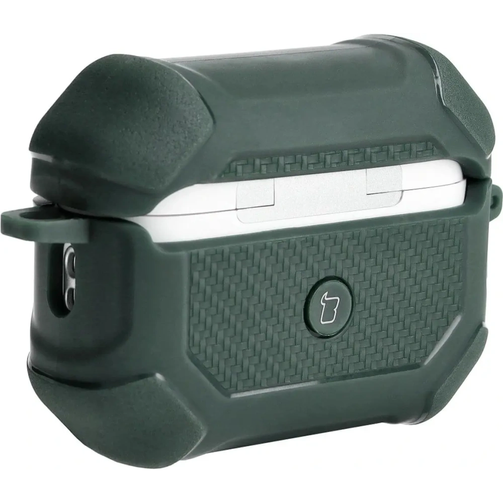 Etui Bizon Case Headphone Armor do Apple Airpods Pro 2 ciemnozielone