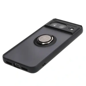 Bizon Case Hybrid Ring Google Pixel 8 smoky with a black frame
