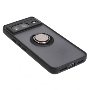 Bizon Case Hybrid Ring Google Pixel 8 smoky with a black frame