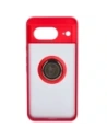 Kup Bizon Case Hybrid Ring Google Pixel 8 rauchig mit einem roten Rahmen - BIZ3890 - {ean13} - Sklep Home Screen