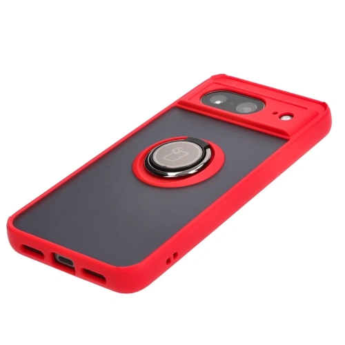 Kup Bizon Case Hybrid Ring Google Pixel 8 rauchig mit einem roten Rahmen - BIZ3890 - {ean13} - Sklep Home Screen