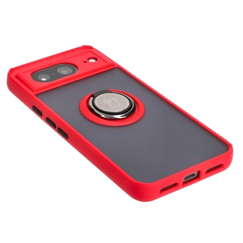 Kup Bizon Case Hybrid Ring Google Pixel 8 rauchig mit einem roten Rahmen - BIZ3890 - {ean13} - Sklep Home Screen