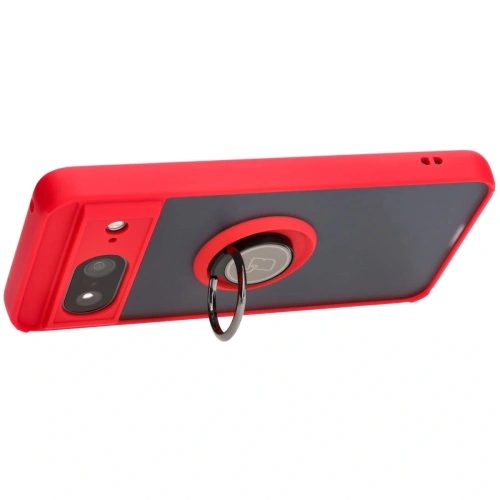 Kup Bizon Case Hybrid Ring Google Pixel 8 rauchig mit einem roten Rahmen - BIZ3890 - {ean13} - Sklep Home Screen
