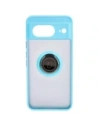 Kup Bizon Case Hybrid Ring Google Pixel 8 rauchig mit einem hellblauen Rahmen - BIZ3891 - {ean13} - Sklep Home Screen