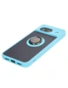Kup Bizon Case Hybrid Ring Google Pixel 8 rauchig mit einem hellblauen Rahmen - BIZ3891 - {ean13} - Sklep Home Screen