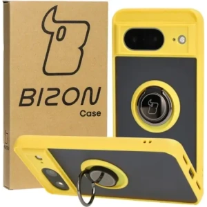 Kup Bizon Case Hybrid Ring Google Pixel 8 füstös sárga kerettel - BIZ3892 - {ean13} - Sklep Home Screen