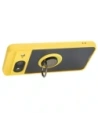 Buy Bizon Case Hybrid Ring Google Pixel 8 smoky with a yellow frame - BIZ3892 - {ean13} - Home Screen Store Europe