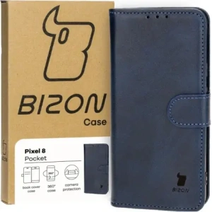 Etui z klapką Bizon Case Pocket do Google Pixel 8 tmavě modré