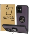 Bizon Case Hybrid Ring Motorola Moto G14 smoky with a black frame