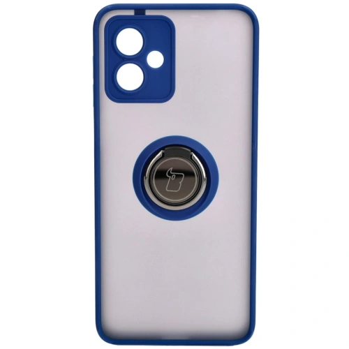Kup Etui s úchopem na prst Bizon Case Hybrid Ring pro Motorola Moto G14 kouřové s modrým rámečkem - BIZ3902 - {ean13} - Sklep Home Screen