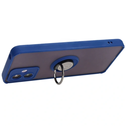 Kup Etui s úchopem na prst Bizon Case Hybrid Ring pro Motorola Moto G14 kouřové s modrým rámečkem - BIZ3902 - {ean13} - Sklep Home Screen