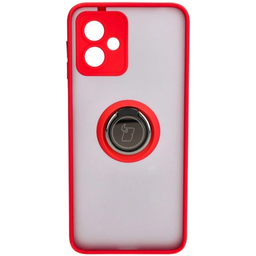 Kup Bizon Case Hybrid Ring Motorola Moto G14 fumos cu un cadru roșu - BIZ3905 - {ean13} - Sklep Home Screen