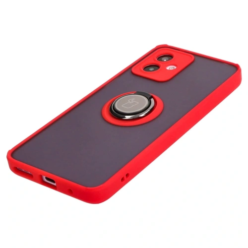 Kup Bizon Case Hybrid Ring Motorola Moto G14 füstös piros kerettel - BIZ3905 - {ean13} - Sklep Home Screen