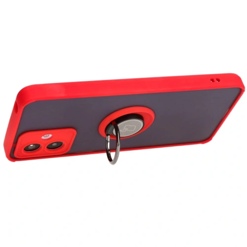 Kup Bizon Case Hybrid Ring Motorola Moto G14 füstös piros kerettel - BIZ3905 - {ean13} - Sklep Home Screen