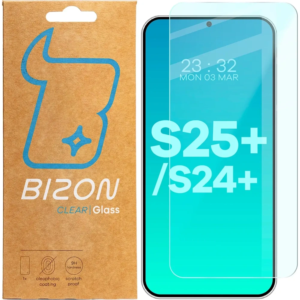 Szkło hartowane Bizon Glass Clear 2 do Samsung Galaxy S25 Plus / S24 Plus