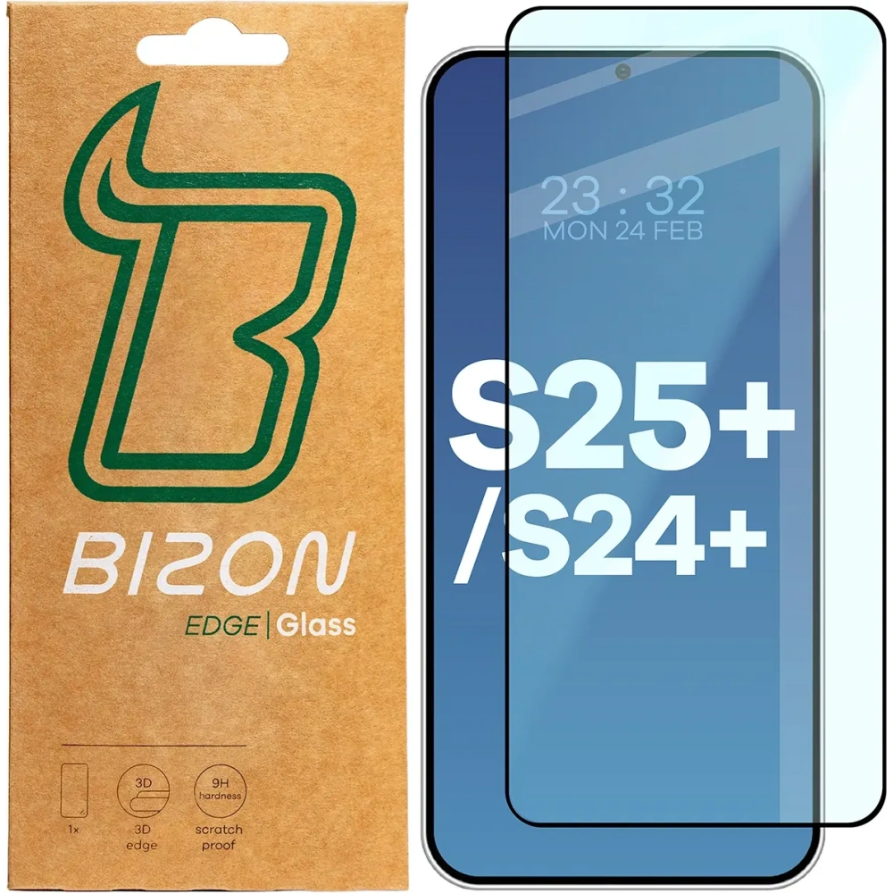 Szkło hartowane Bizon Glass Edge 2 do Samsung Galaxy S25 Plus / S24 Plus