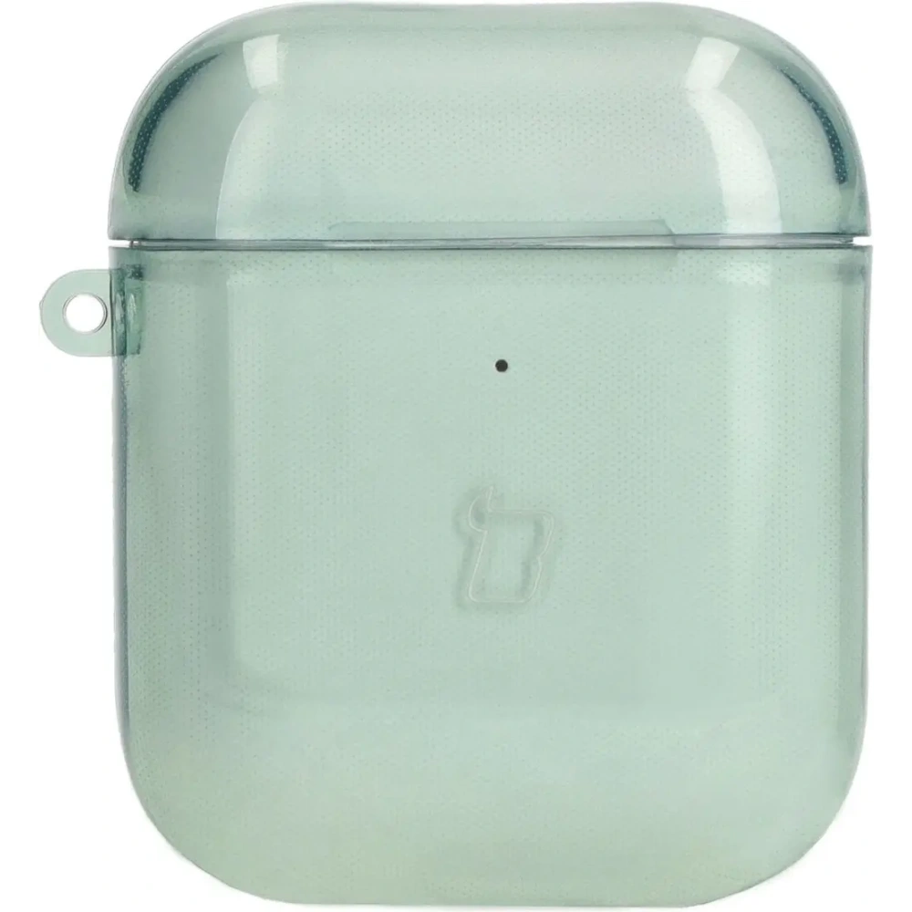 Etui Bizon Case Headphone Clear do Airpods 1/2 przezroczysto-zielone