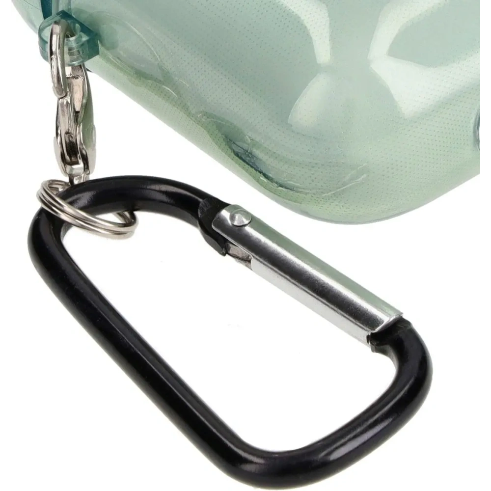 Etui Bizon Case Headphone Clear do Airpods 1/2 przezroczysto-zielone