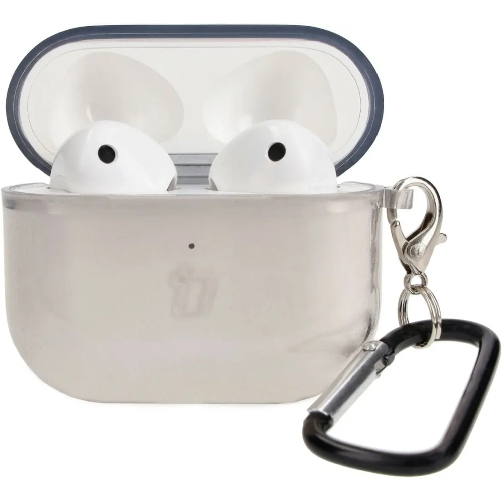 Etui Bizon Case Headphone Clear do Airpods 3 przezroczysto-czarne