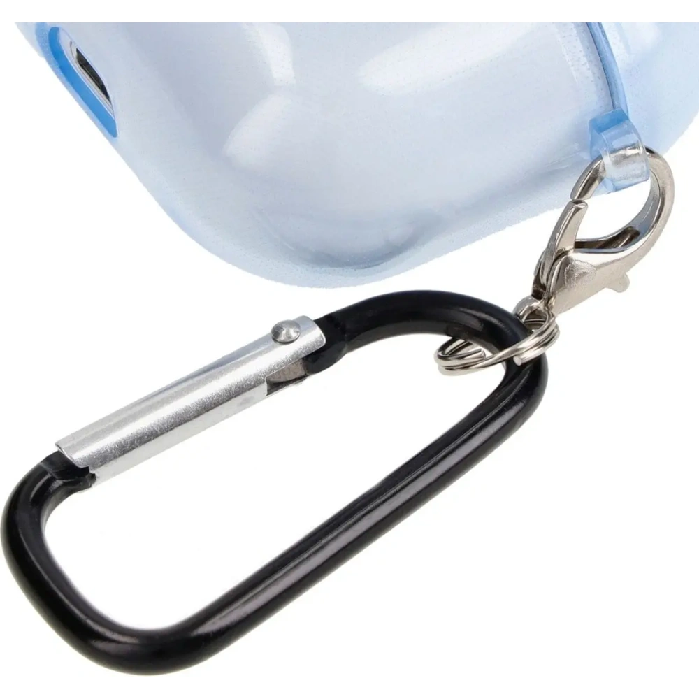 Etui Bizon Case Headphone Clear do Airpods 3 przezroczysto-niebieskie