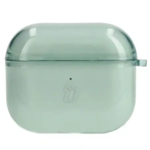 Etui Bizon Case sluchátka Clear pro Airpods 3 průhledno-zelené
