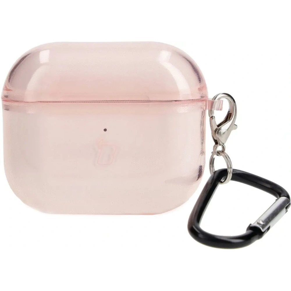 Etui Bizon Case Headphone Clear do Airpods 3 przezroczysto-różowe