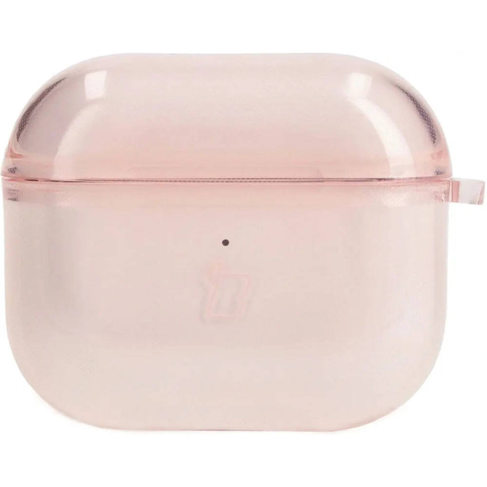 Etui Bizon Case Headphone Clear do Airpods 3 przezroczysto-różowe