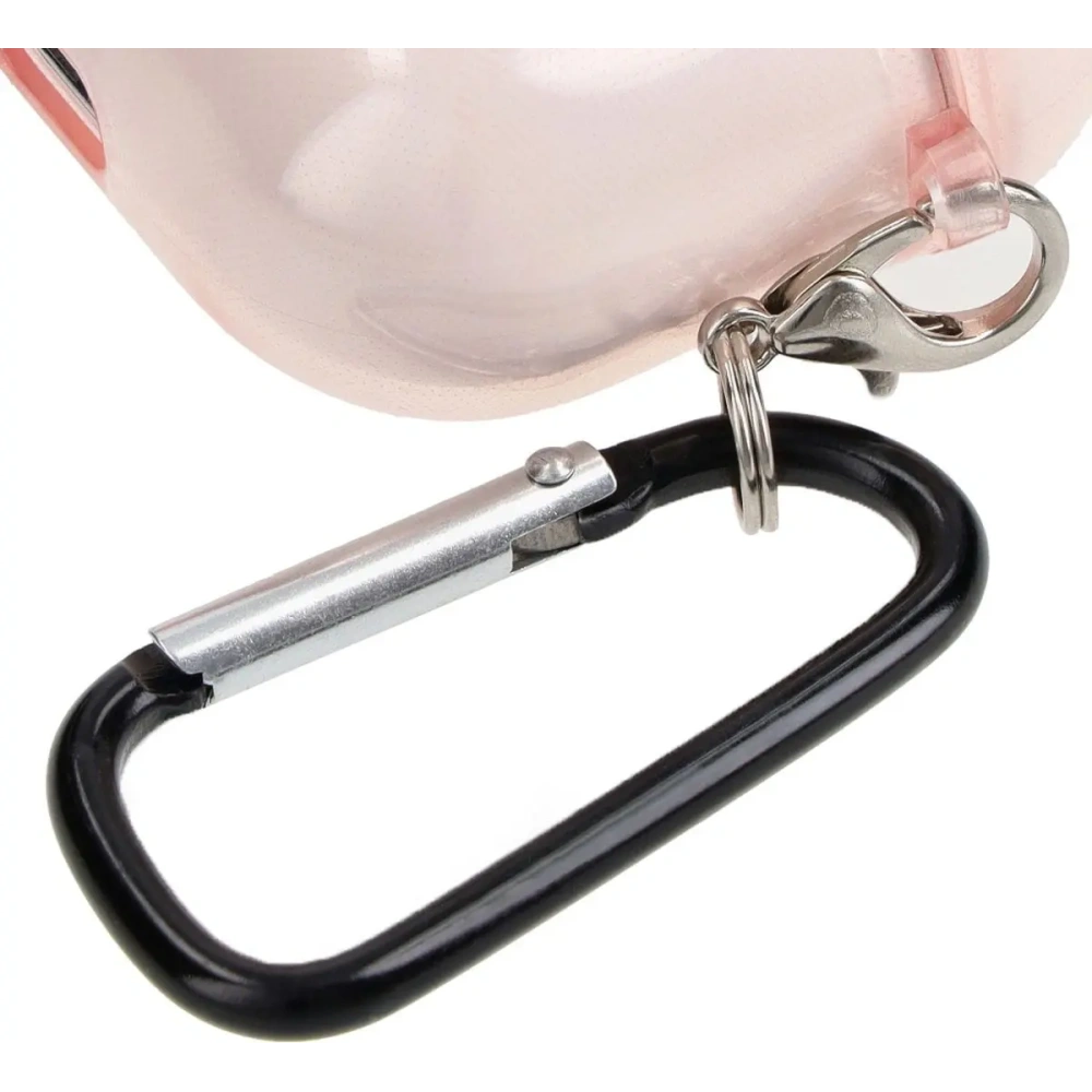 Etui Bizon Case Headphone Clear do Airpods 3 przezroczysto-różowe
