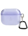 Etui Bizon Case Headphone Clear do Airpods 3 przezroczysto-fioletowe