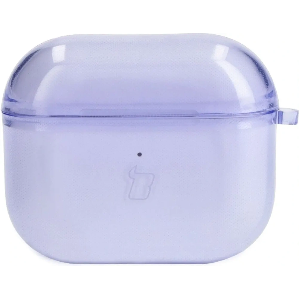 Etui Bizon Case Headphone Clear do Airpods 3 przezroczysto-fioletowe