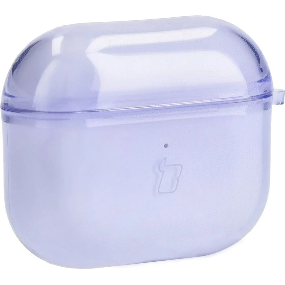Etui Bizon Case Headphone Clear do Airpods 3 przezroczysto-fioletowe