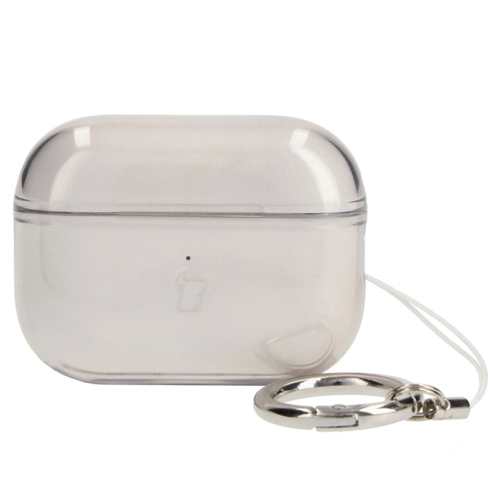 Etui Bizon Case Headphone Clear do Airpods Pro 2 przezroczysto-czarne