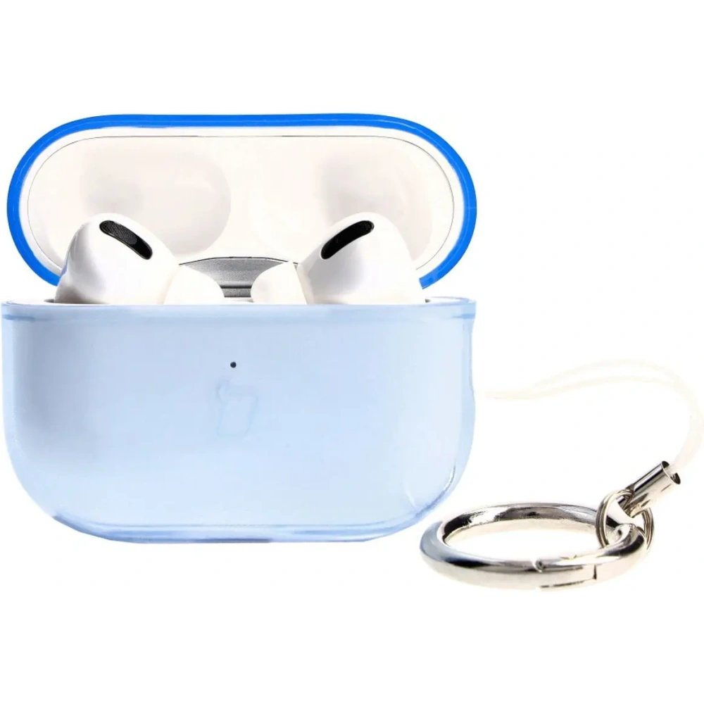 Etui Bizon Case Headphone Clear do Airpods Pro 2 przezroczysto-niebieskie