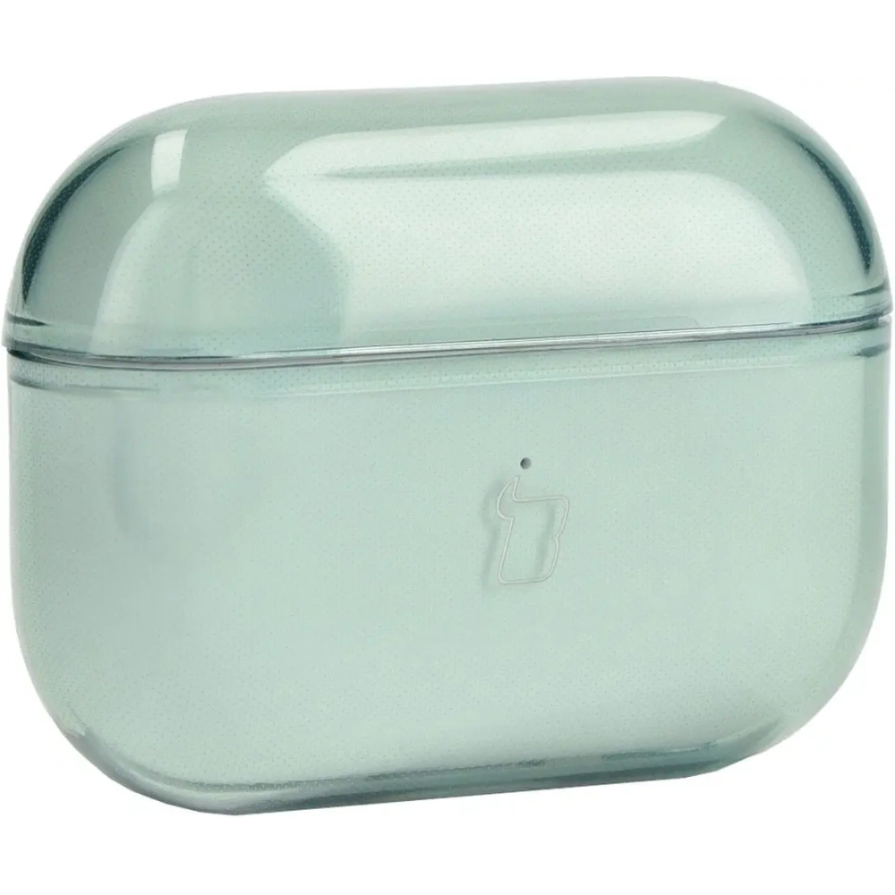 Etui Bizon Case Headphone Clear do Airpods Pro 2 przezroczysto-zielone